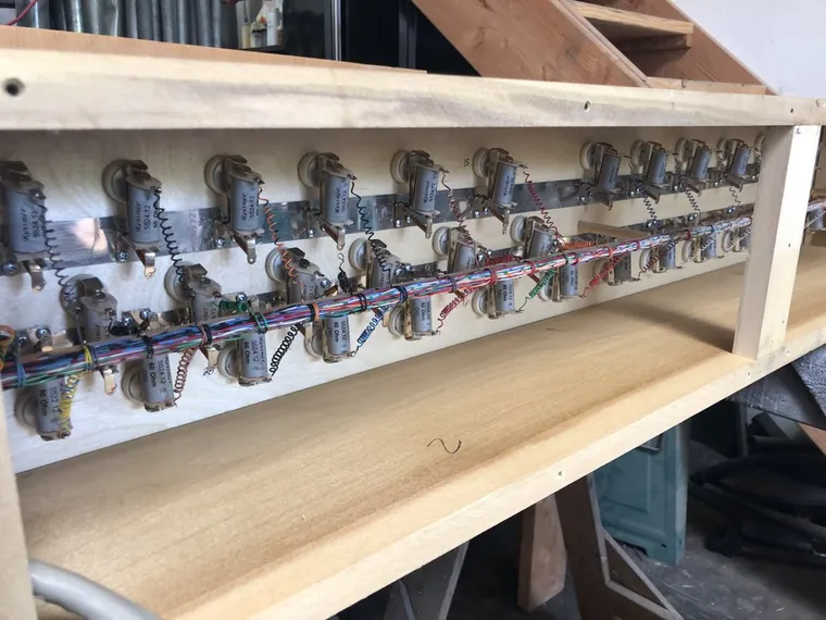 Pipe organ workshop and installation photo — O’Neal Pipe Organs