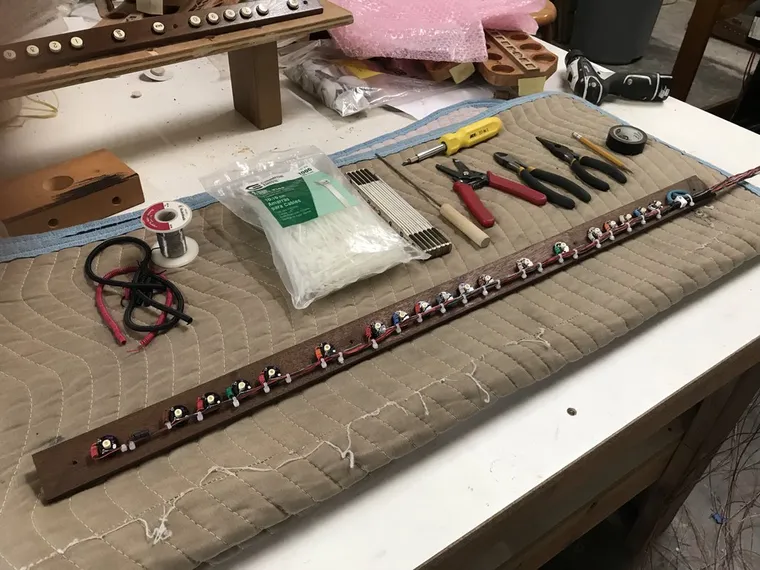 Pipe organ workshop and installation photo — O’Neal Pipe Organs