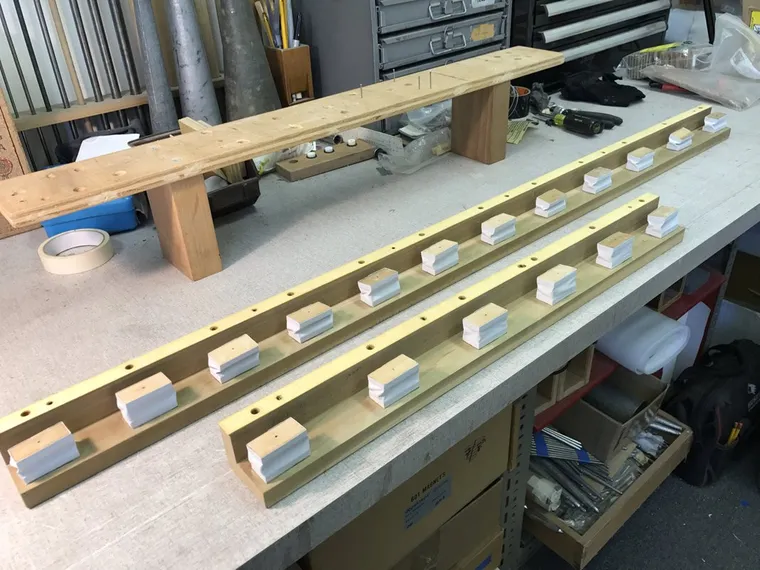 Pipe organ workshop and installation photo — O’Neal Pipe Organs