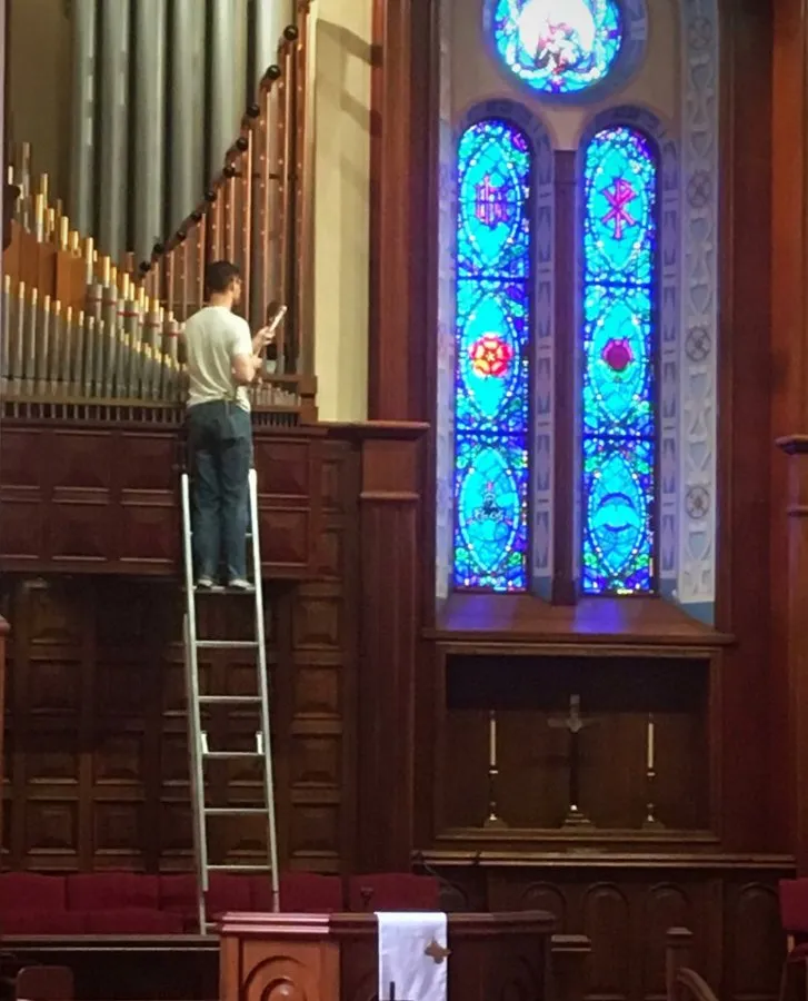 Restoration work in progress